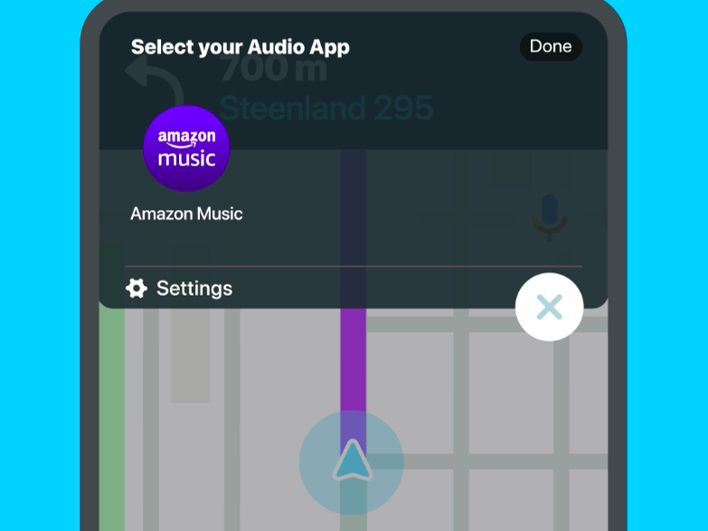 Ya puedes reproducir canciones en Amazon Music sin salir de Waze