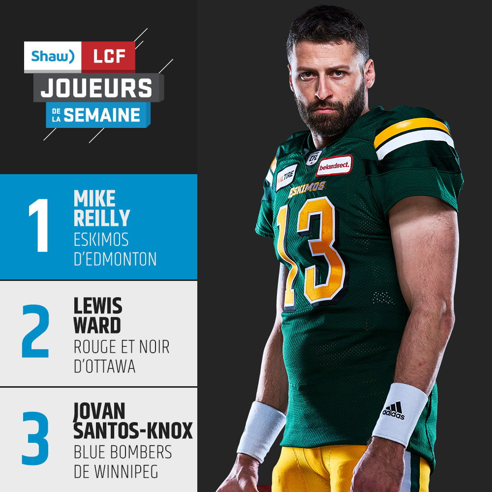 Joueurs de la semaine, présentés par Shaw - Semaine 7