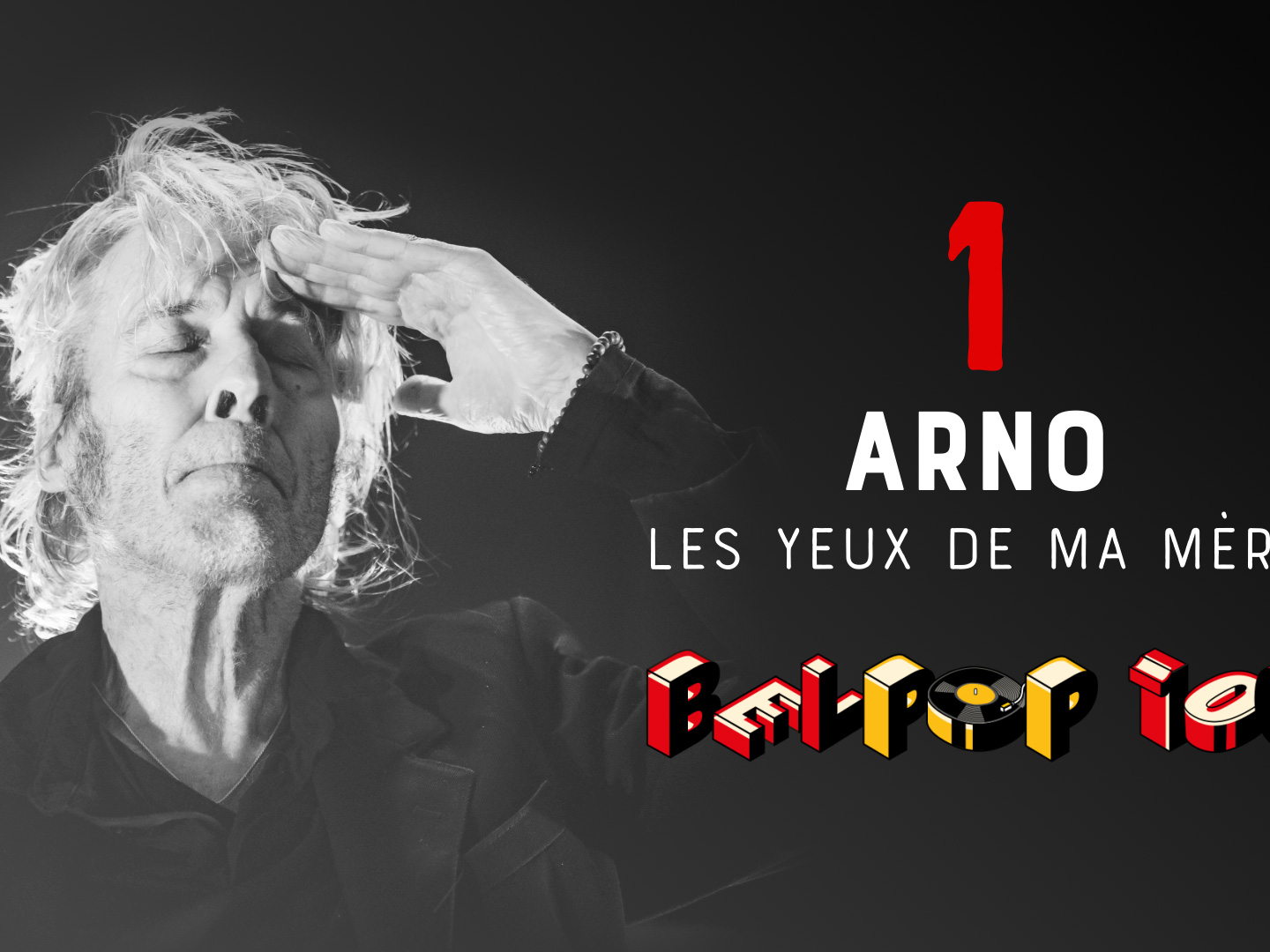 'Les yeux de ma mère' van Arno op nummer 1 in de Radio 1 Belpop 100
