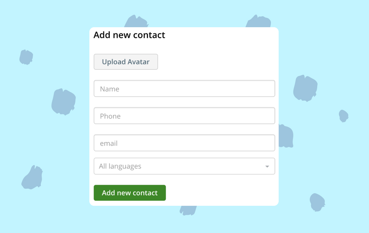 Help: Setting up your Newsroom contacts