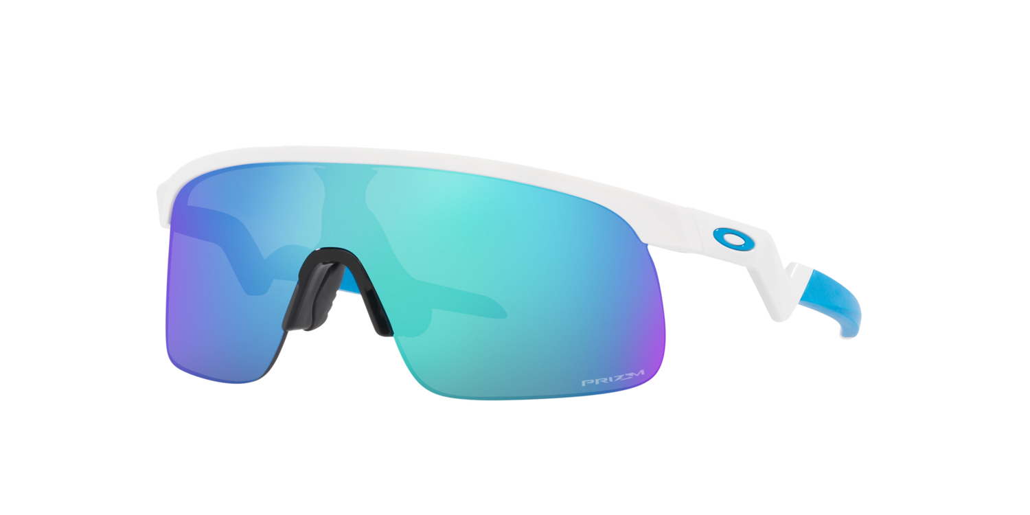 OAKLEY RESISTOR POLISHED WHITE WITH PRIZM SAPPHIRE