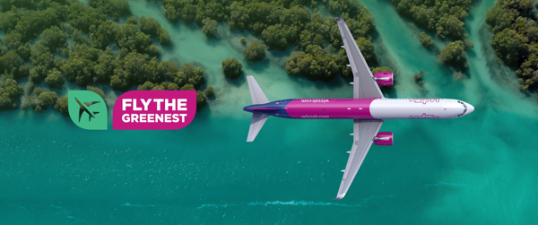 Wizz Air reste la solution la plus écologique pour le transport aérien par rapport à ses concurrents en 2023