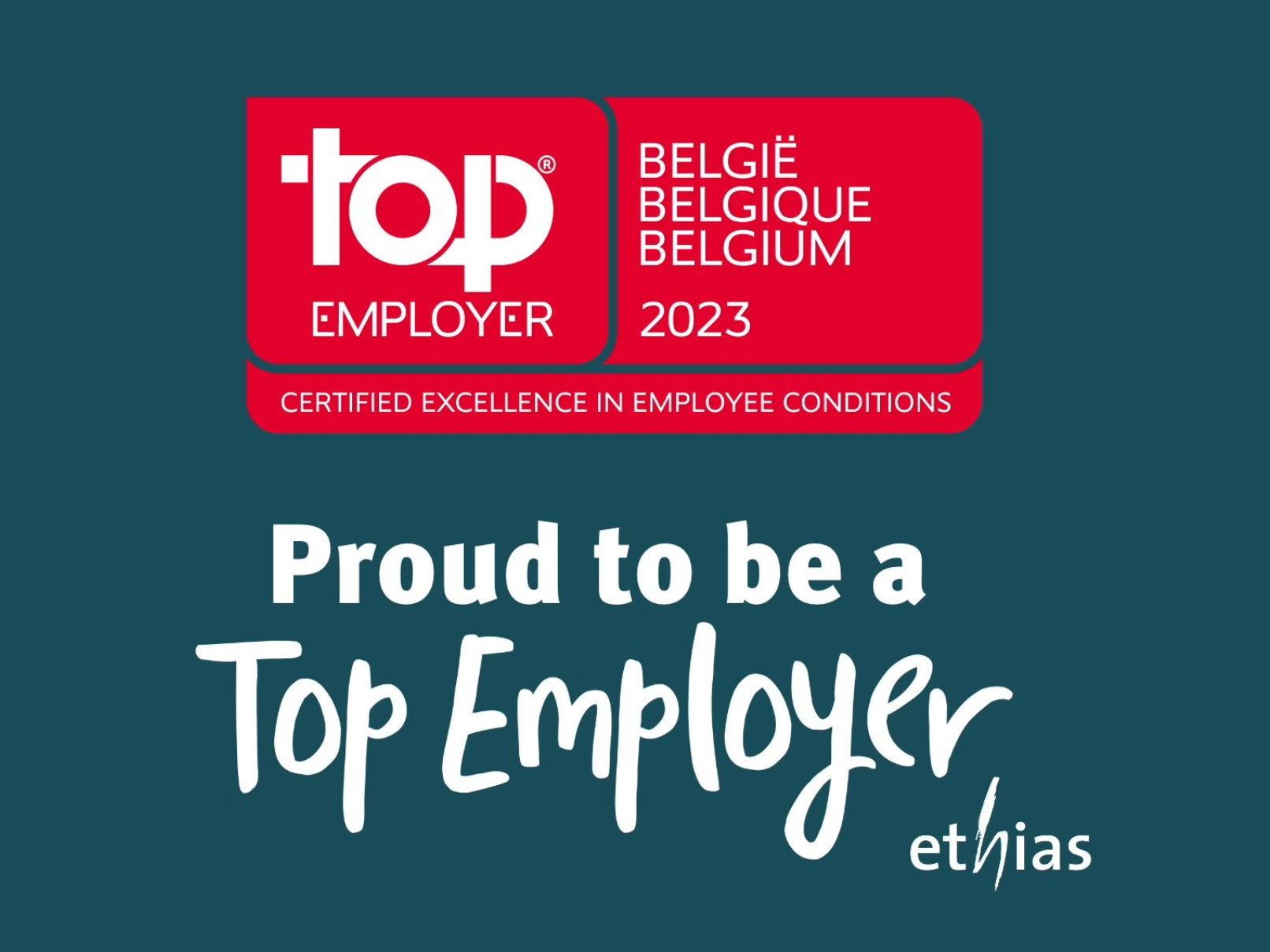 Ethias: Top Employer 2023 verzekerd!  