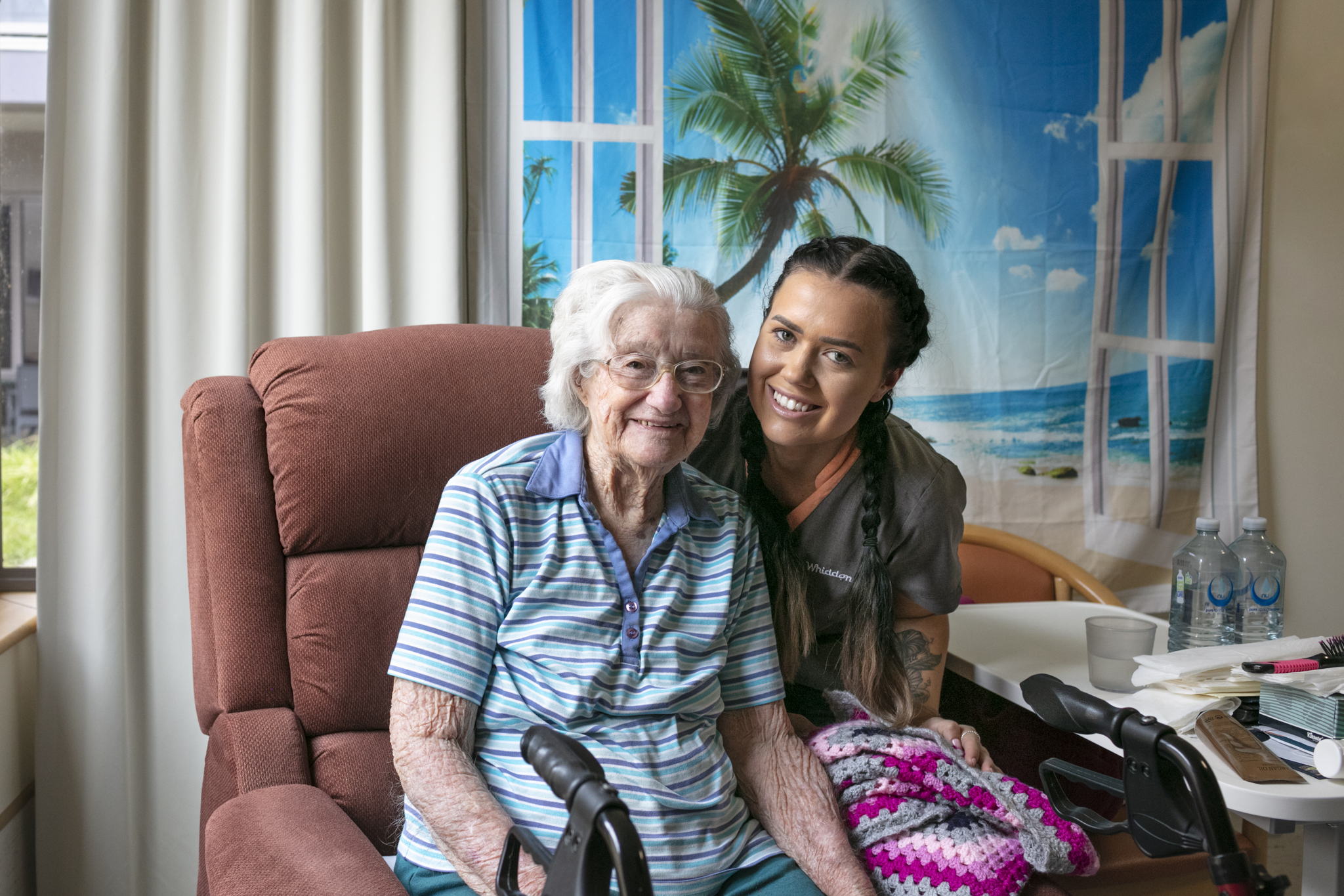 Whiddon Care Staff & Resident Whiddon Care Staff & Resident