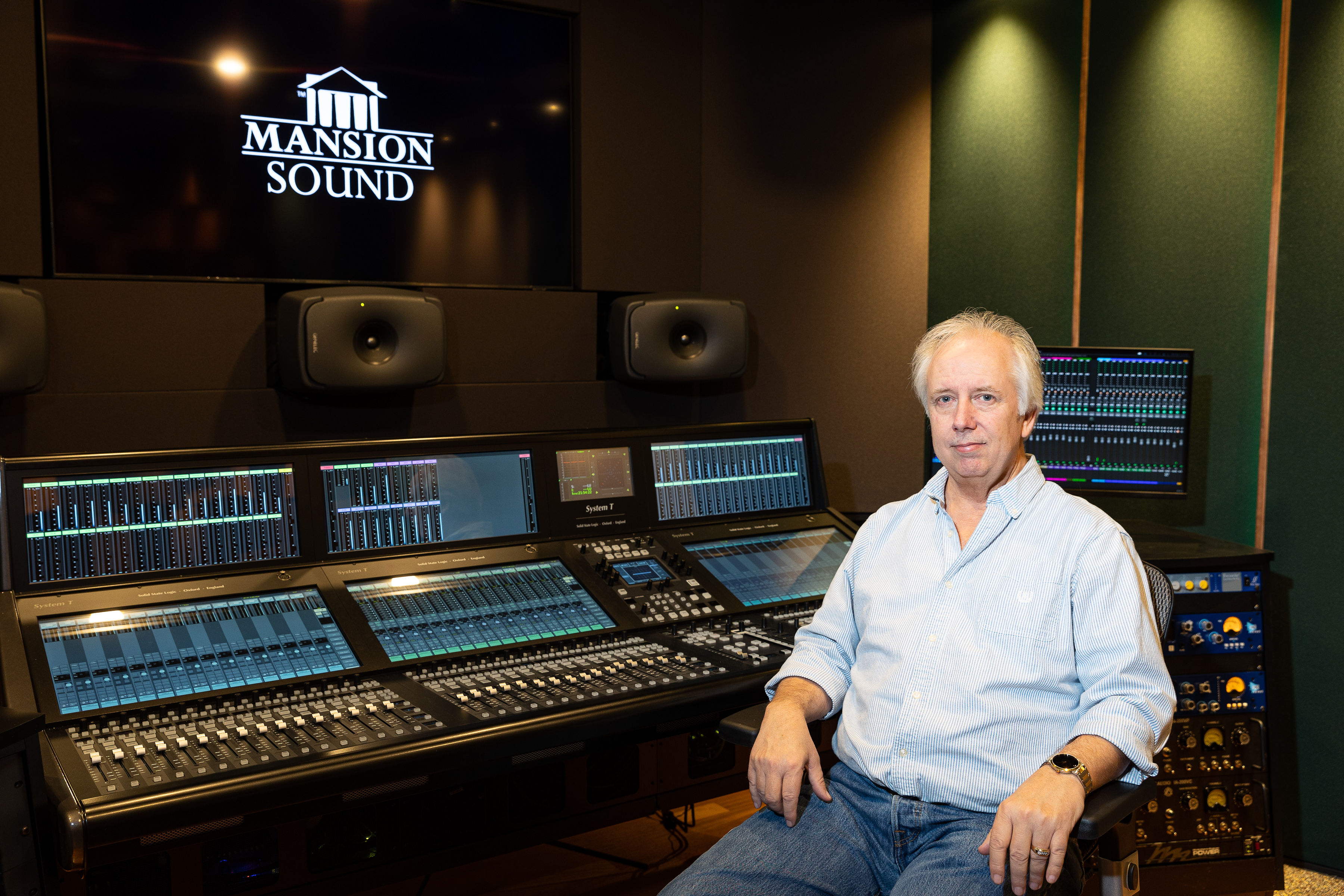 Danny Stone, Chief Engineer of Mansion Sound, pictured in Studio B. Photo credit: Chris Schmitt Danny Stone, Chief Engineer of Mansion Sound, pictured in Studio B. Photo credit: Chris Schmitt
