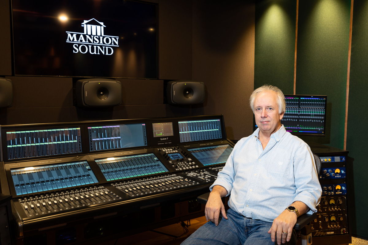 Danny Stone, Chief Engineer of Mansion Sound, pictured in Studio B. Photo credit: Chris Schmitt