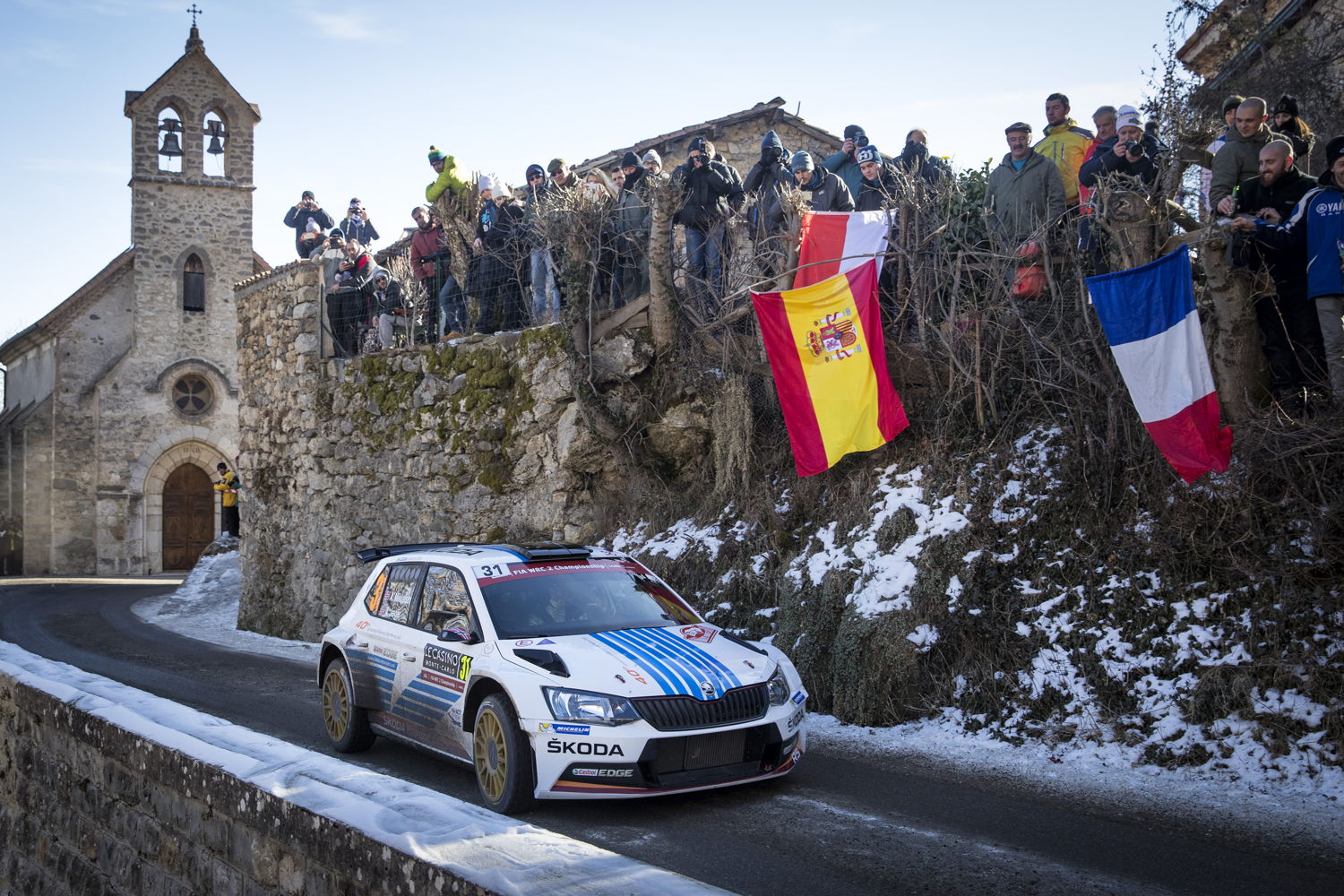 World Championship stars Andreas Mikkelsen and Anders Jæger triumphed at the first attempt in the ŠKODA FABIA R5.