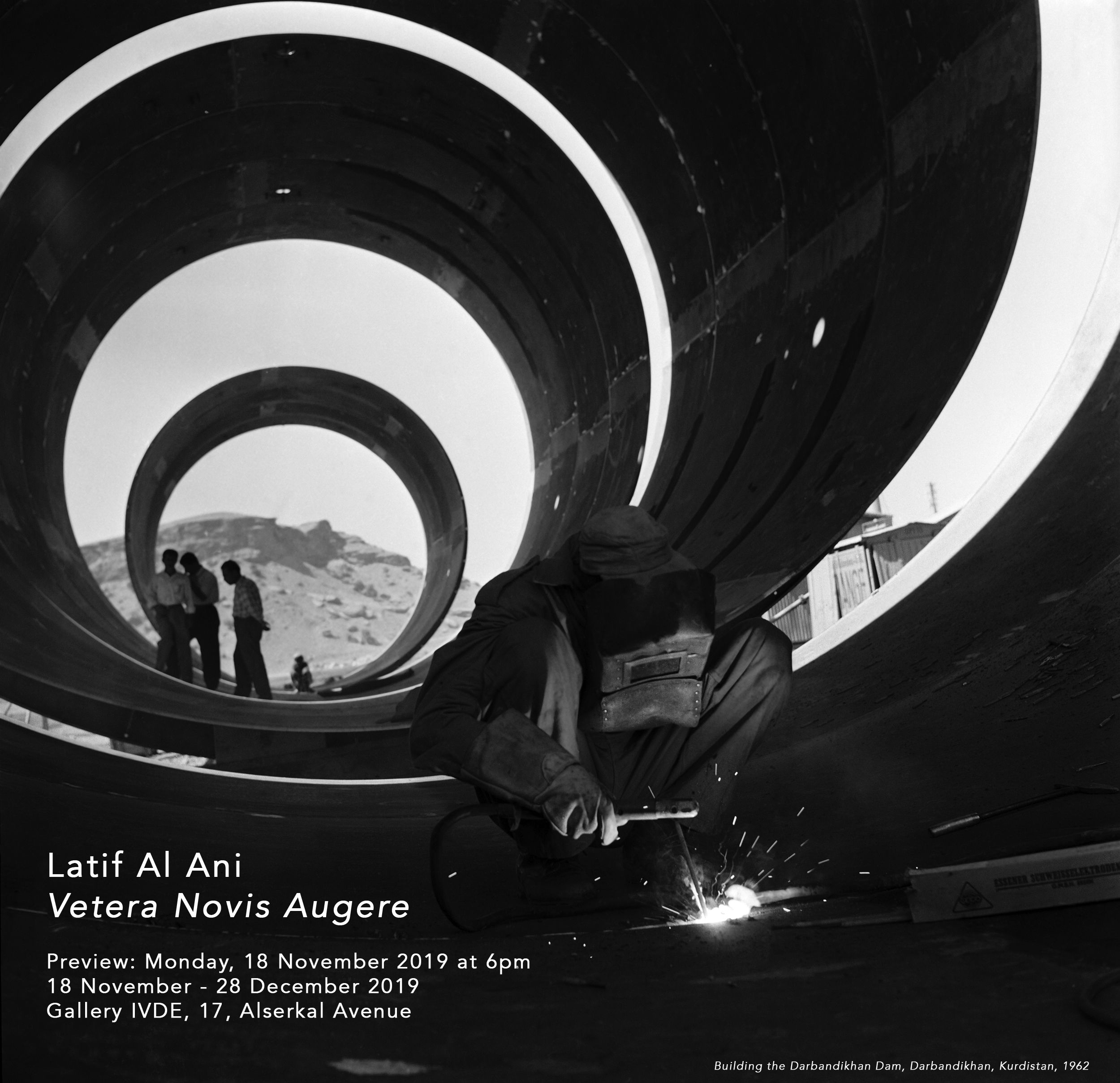 Vetera Novis Auguere, Latif Al Ani Exhibition Invite. Courtesy of Gallery Isabele van den Eynde