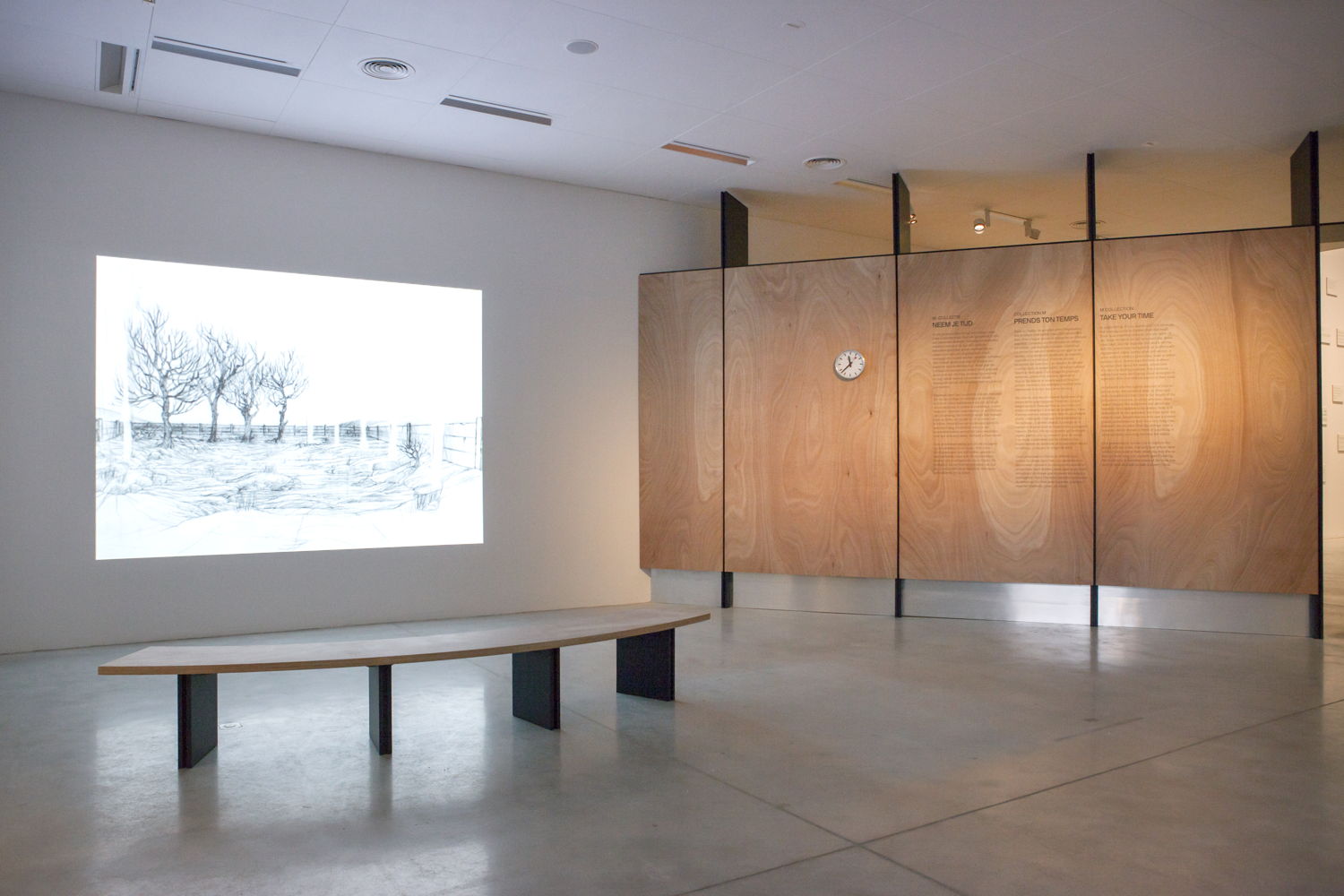 Installation view from 'Take your Time'. Photo (c) Miles Fischler