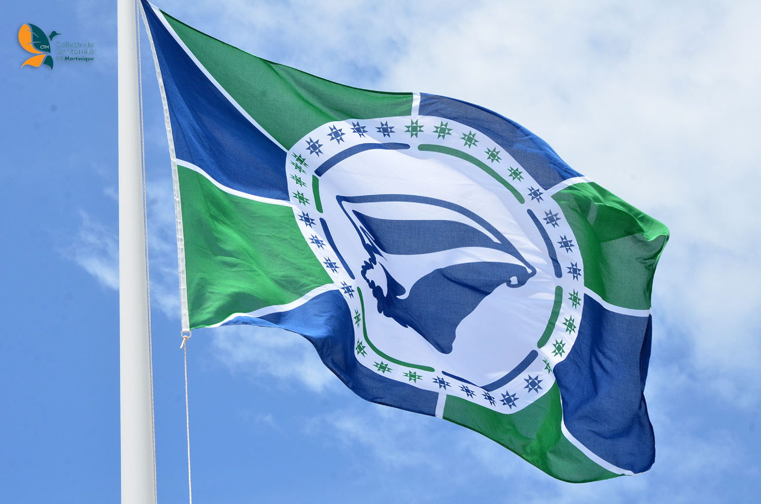 Drapeau de la Martinique pour les représentations culturelles, sportives et à l'international