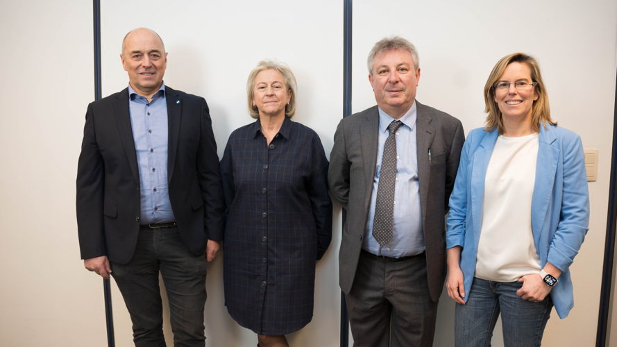 Jan Alleman, Véronique Dugait, Patrick Boterbergh et Sandrine Galet