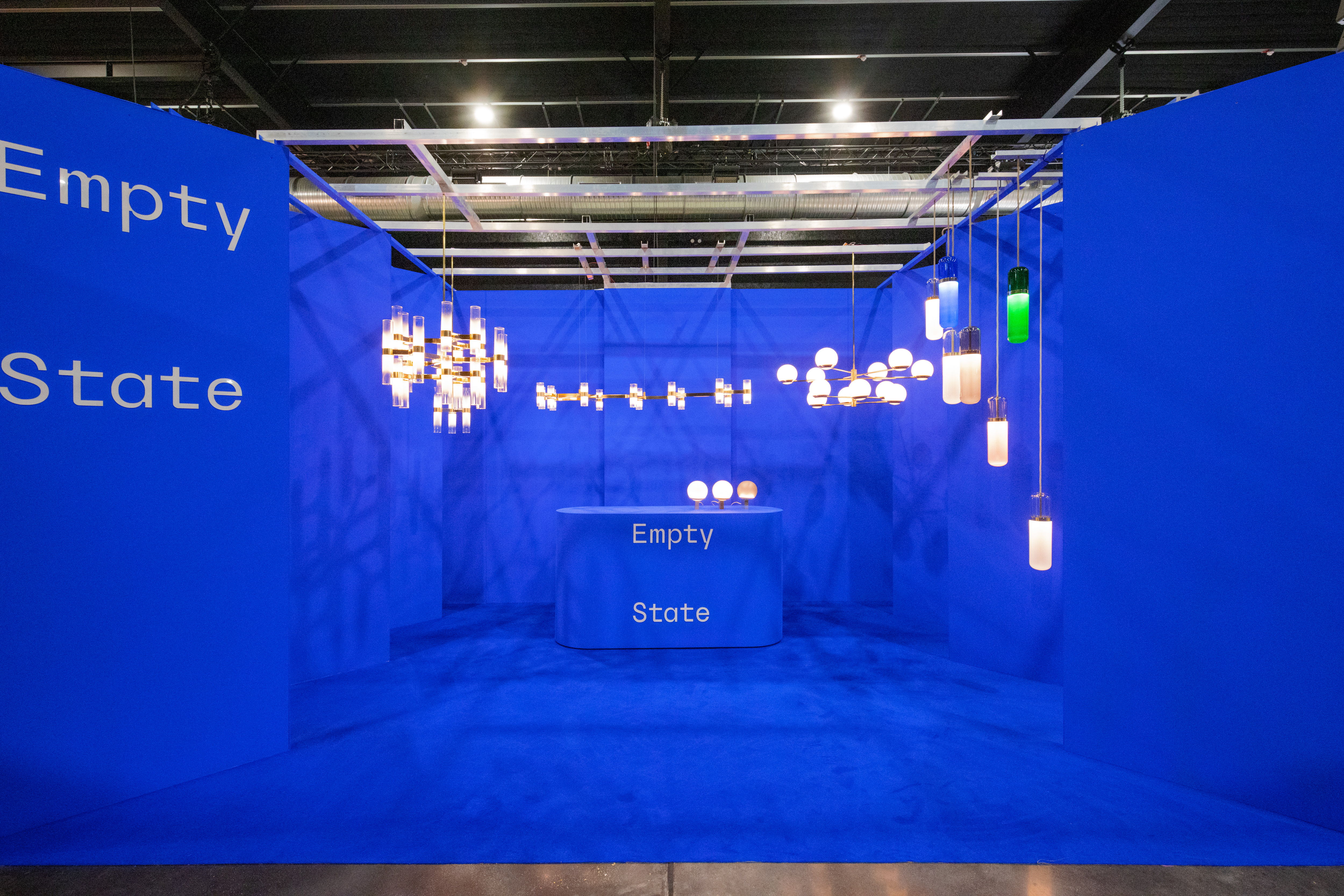 Design London Exhibition Imagery – Empty State stand – Image Credit Sam Frost Photos