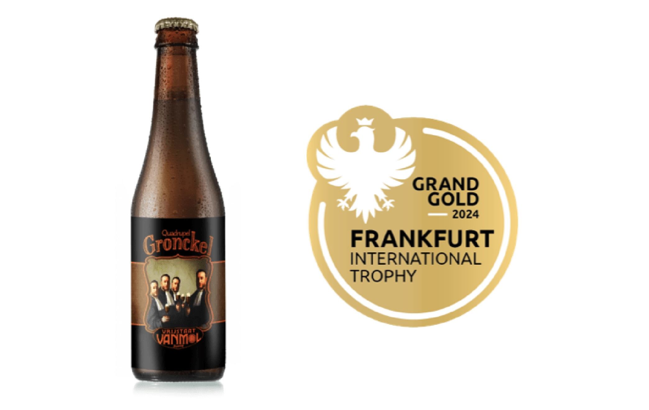 Pajotse Gronckel Quadrupel wint ‘Grand Gold Award’ op Frankfurt International Beer Trophy 2024 