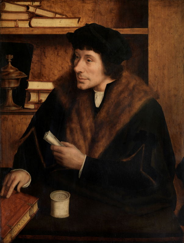  In Search of Utopia © Quinten Massys, Portrait of Pieter Gillis, 1517. Royal Museums of Fine Arts, Antwerp.