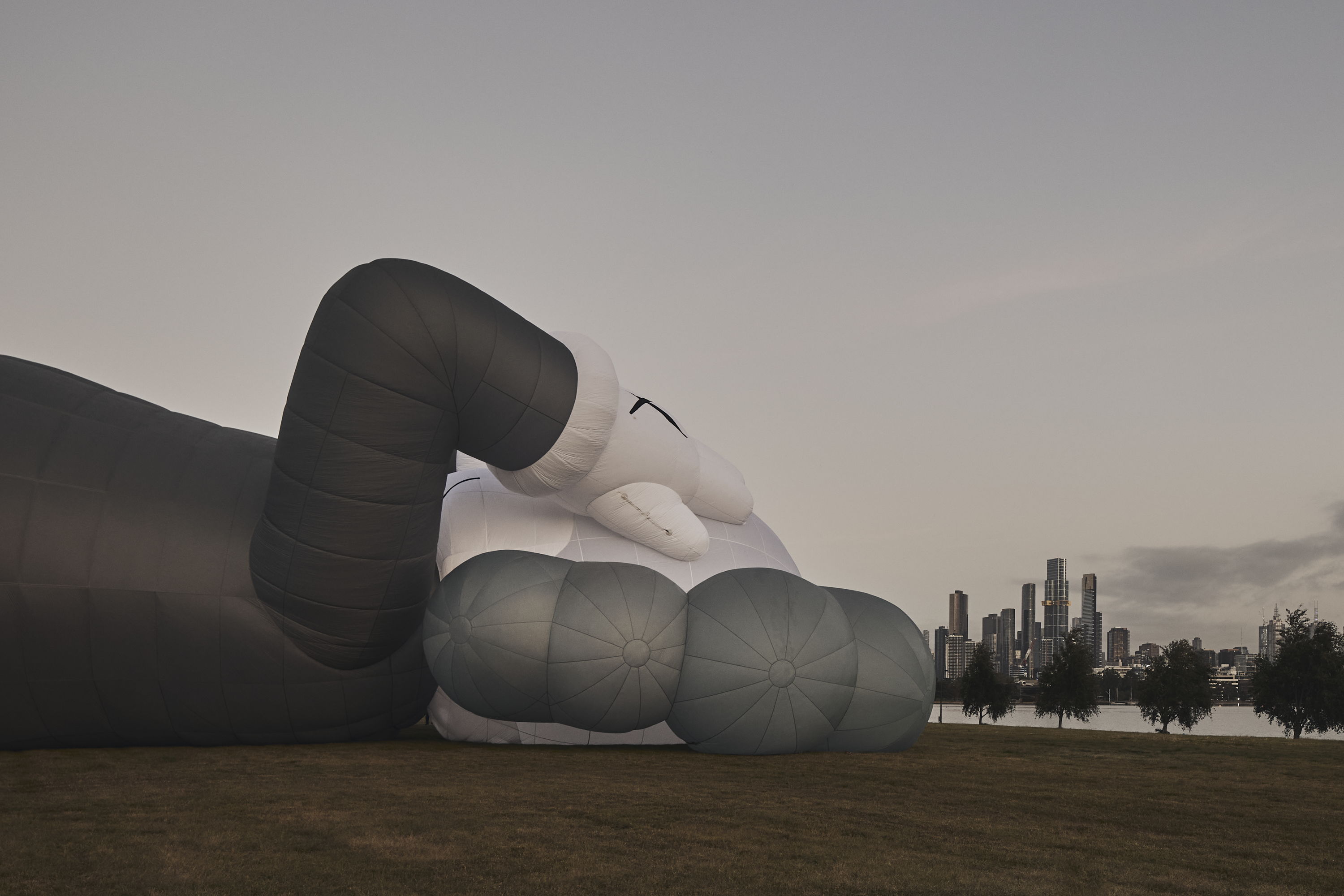 KAWS Hot Air Balloon Takes Flight Over Melbourne Skyline