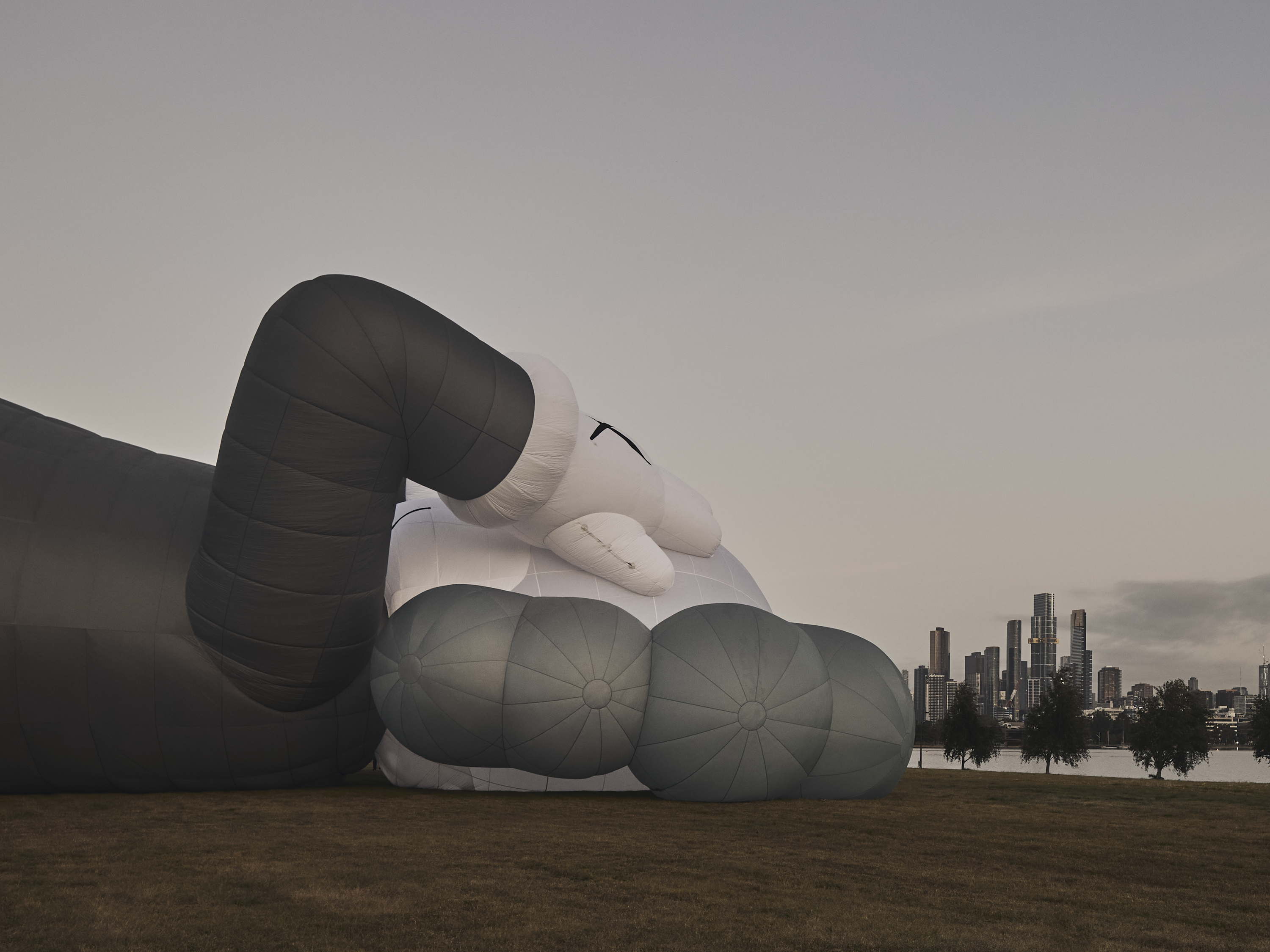 KAWS Hot Air Balloon Takes Flight Over Melbourne Skyline