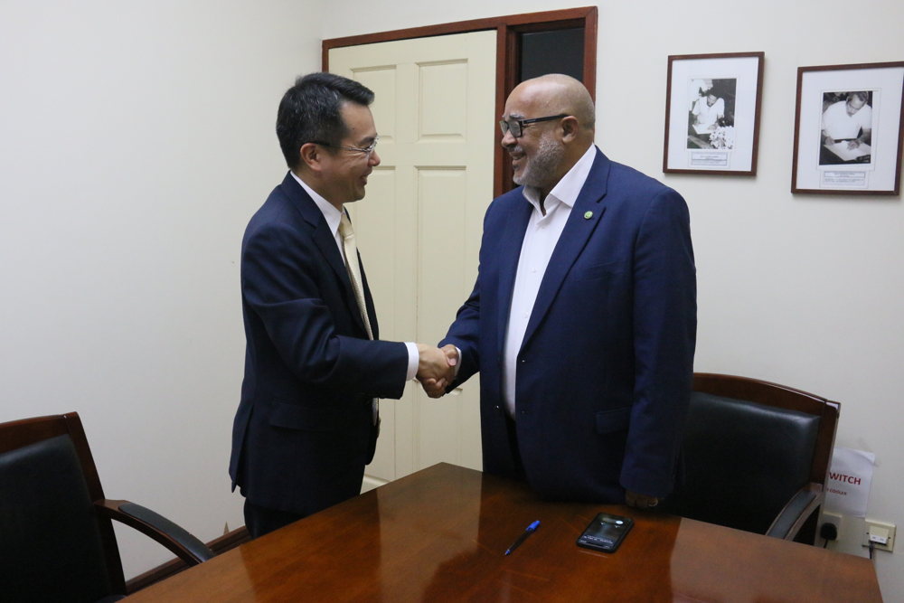 Ambassador of the Republic of South Korea H.E. Moonup Sung and Director General of the OECS H.E. Dr. Didacus Jules