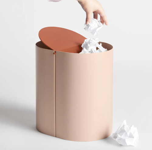 Binwell Wastebasket, $150, bludot.com