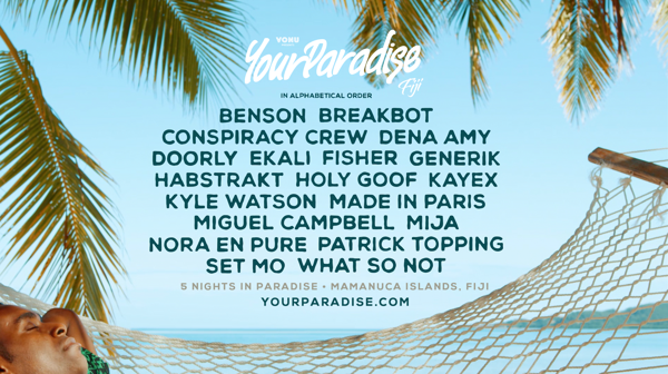 Your Paradise Fiji Releases Lineup for December 7-13th 2018 Event
