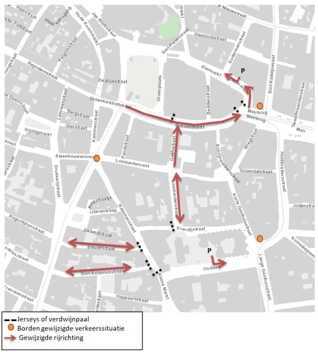 Wijzigingen verkeerssituatie
