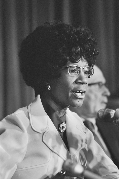 Shirley Chisholm. AKG8762930 © akg-images / Glasshouse / Circa Images