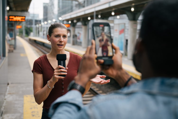 Some situations require a handheld microphone – with Profile Wireless, there is one on board