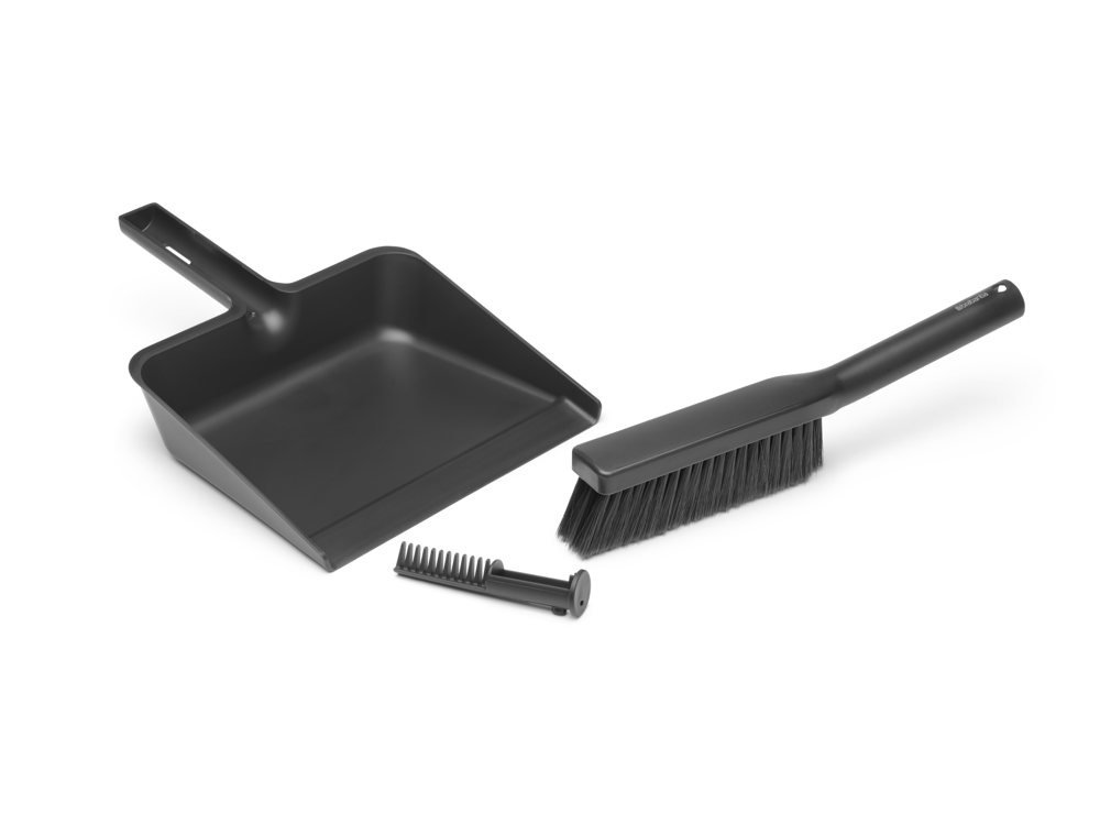SinkSide Dustpan and Brush Set - Dark Grey - 8710755234163 Brabantia_6_NR-41300