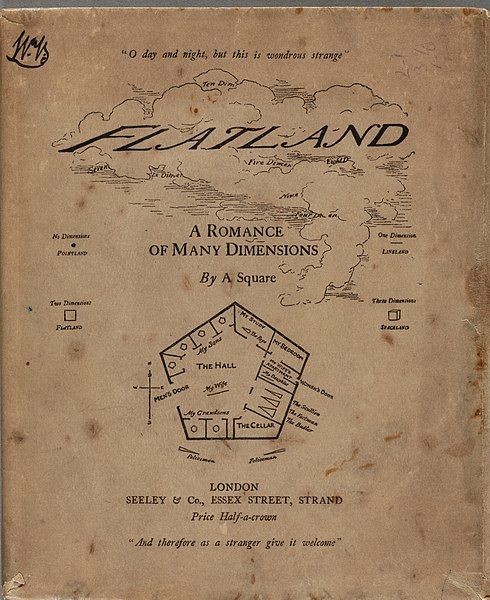 The cover of the first edition of Flatland (Wikimedia Commons)