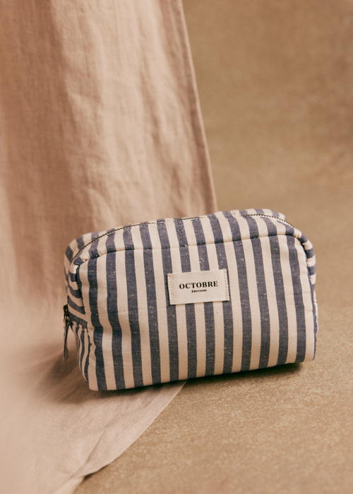 Octobre Editions - Trousse de toilette Twyman Bleu ecru - 50€
