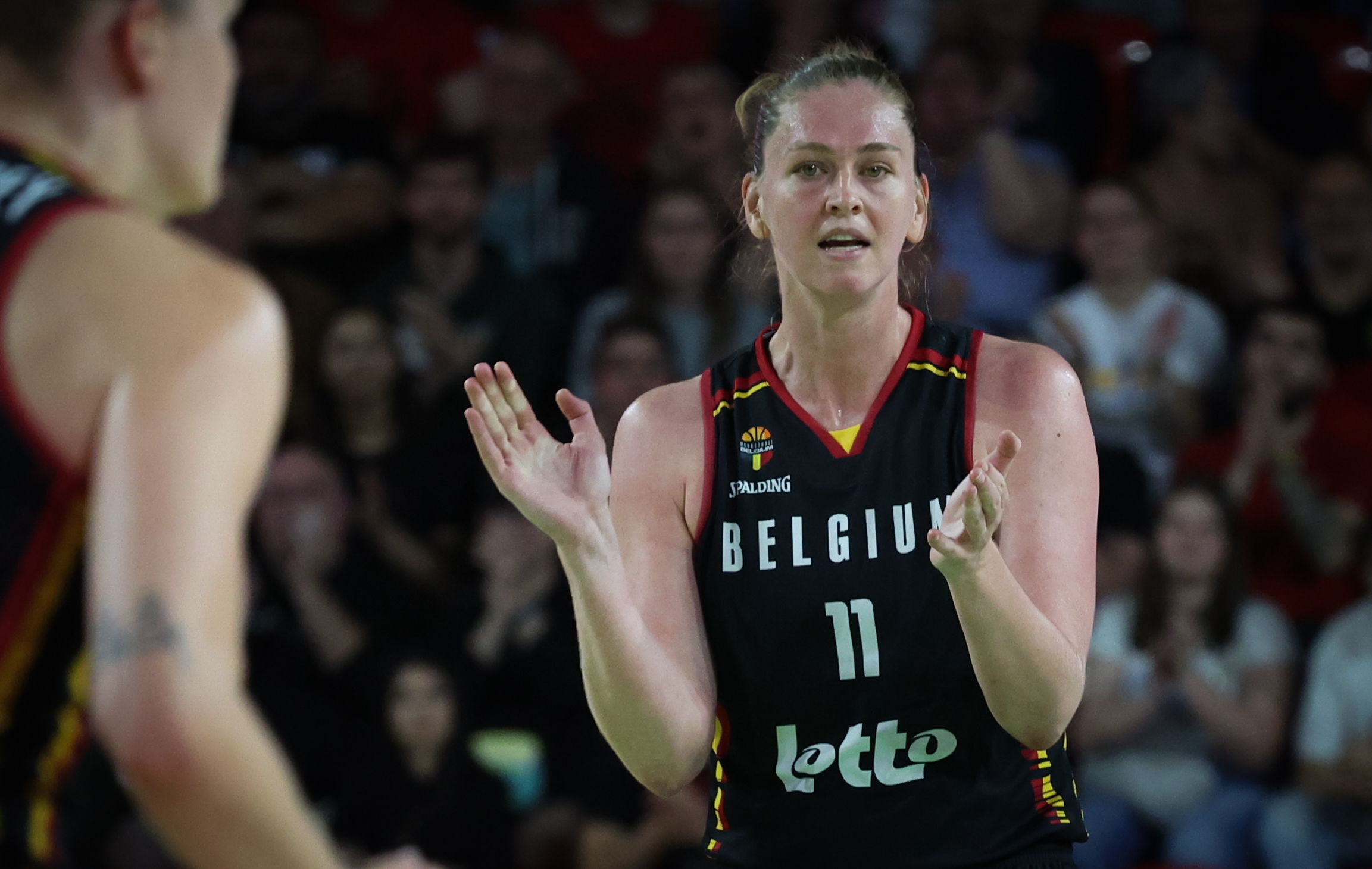 Emma Meesseman during a friendly against Spain © BELGA PHOTO VIRGINIE LEFOUR