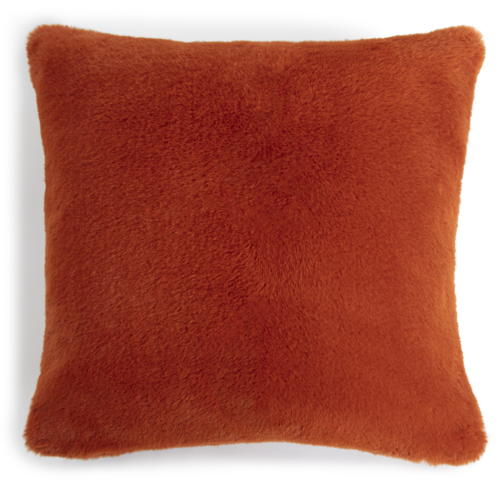 Habitat Afterglow Burnt Orange Faux Fur Cushion 43x430, £16