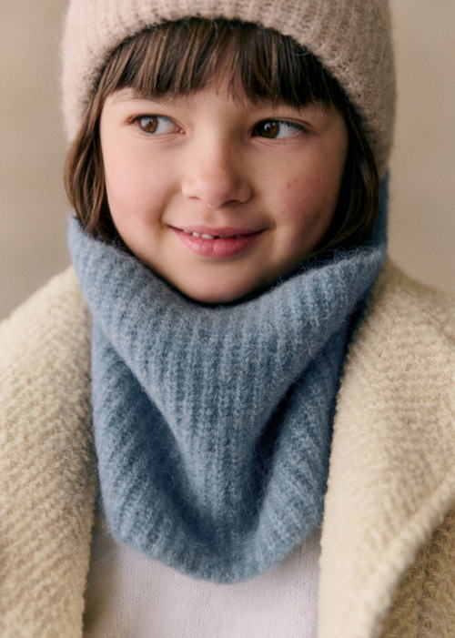 Petit Sézane - Snood BERNIE Bleu glacier