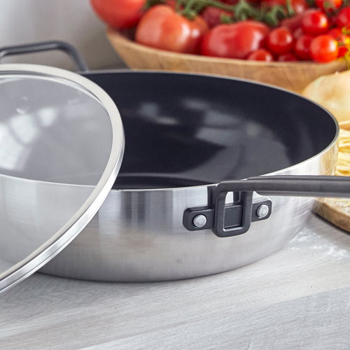 GreenPan™ Stanley Tucci™ Stainless Steel Ceramic Nonstick 30cm Frypan with Lid - €235 GreenPan™ Stanley Tucci™ Stainless Steel Ceramic Nonstick 30cm Frypan with Lid - €235