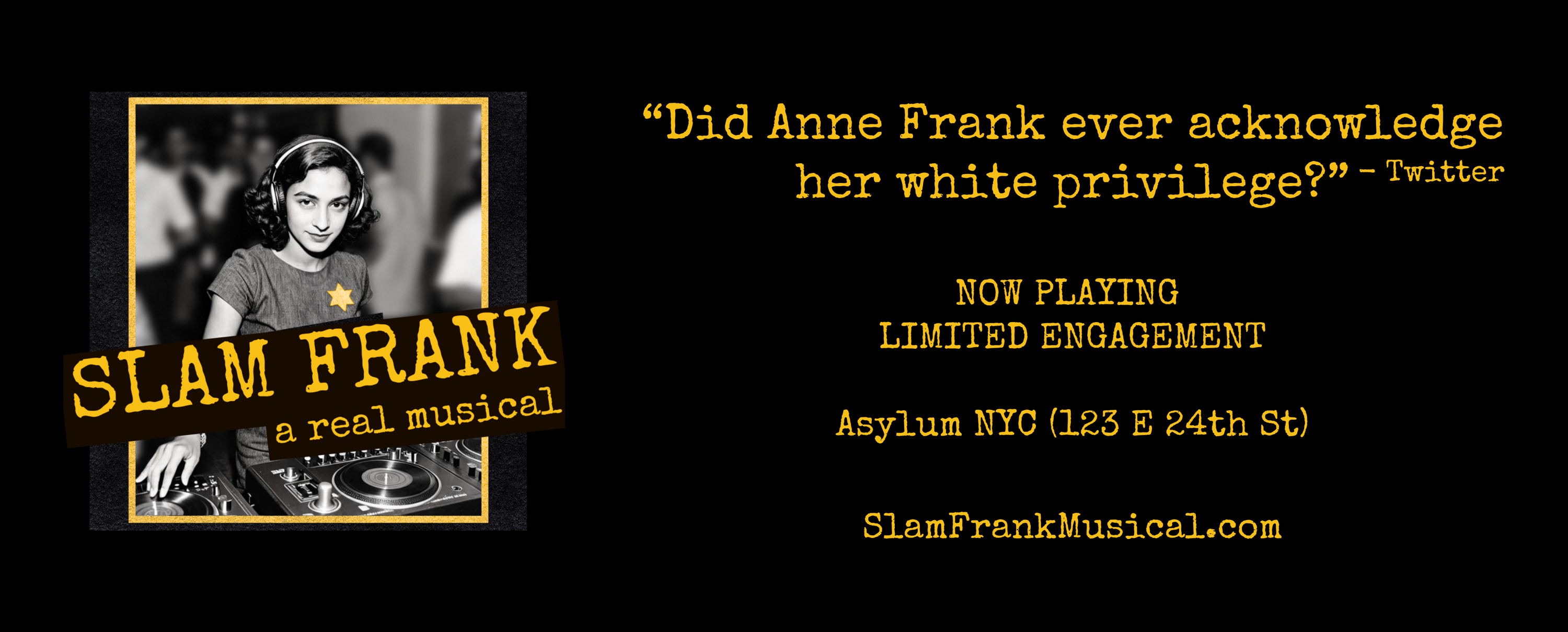 CONTROVERSIAL CREATOR AND “MASTER TROLL” (NYT) ANDREW FOX JOINS THE CAST OF SLAM FRANK FOR EXTENSION WEEK