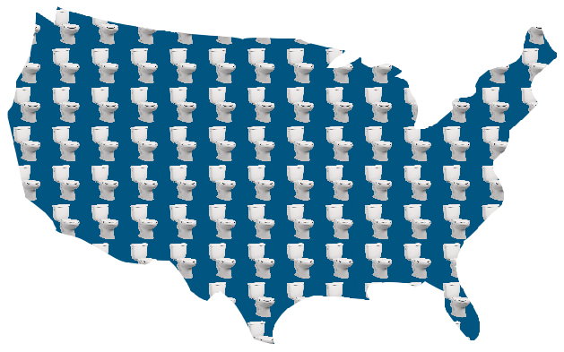 During half-time, 90 million toilets will flush 180,000 gallons of wastewater that will travel through 13 million miles of public and private sewer lines during a span of 12-15 minutes.