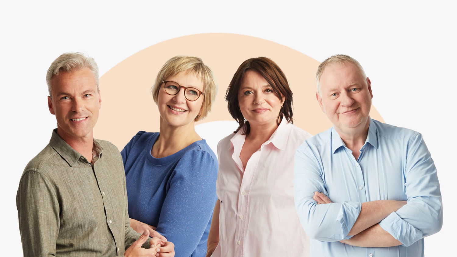 Herbert Verhaeghe, Cathérine Vandoorne, Christel Van Dyck en Peter Verhulst – © VRT