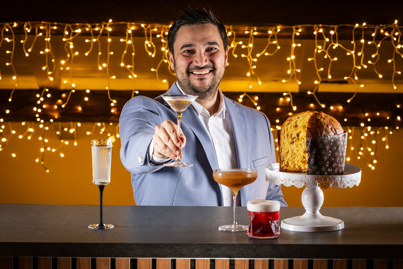 Cocktail e panettone: Mattia Pastori porta la mixology sulle tavole natalizie
