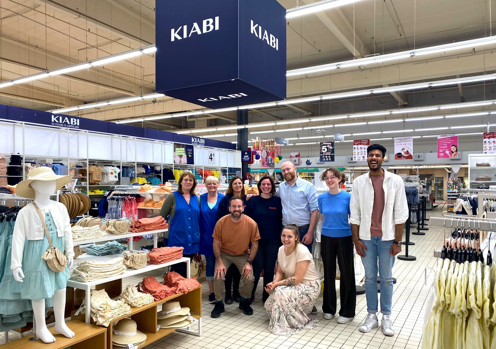 Extension du Shop in Shop Kiabi au sein de l hypermarche Cora La Louviere