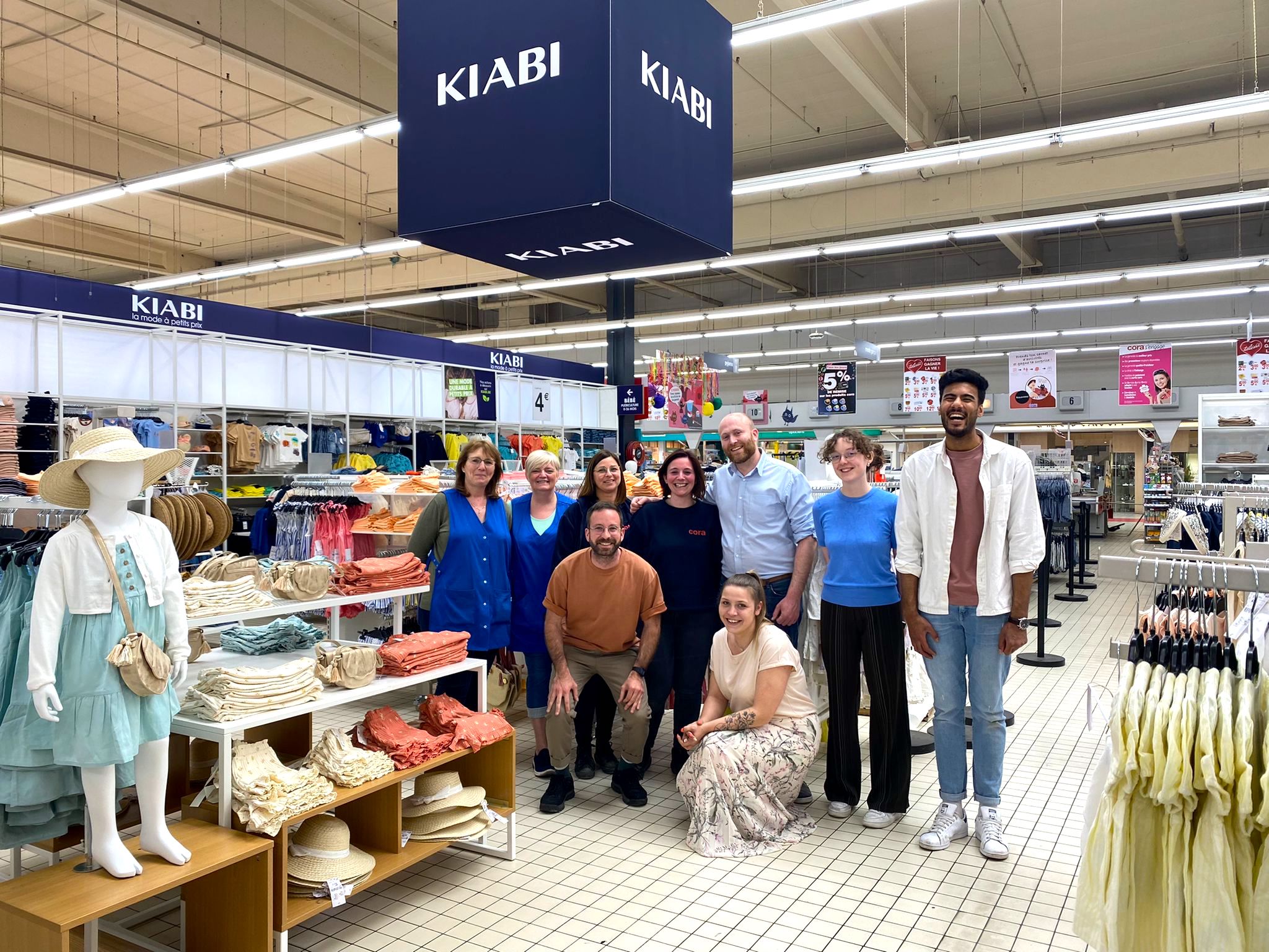 Extension du Shop in Shop Kiabi au sein de l hypermarche Cora La Louviere