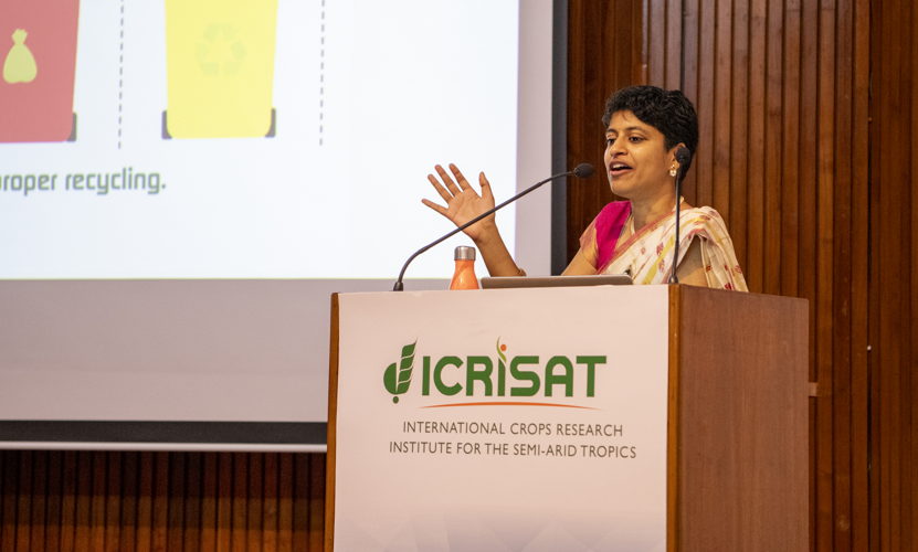  Ms Anusha Yeruva delivers remarks.