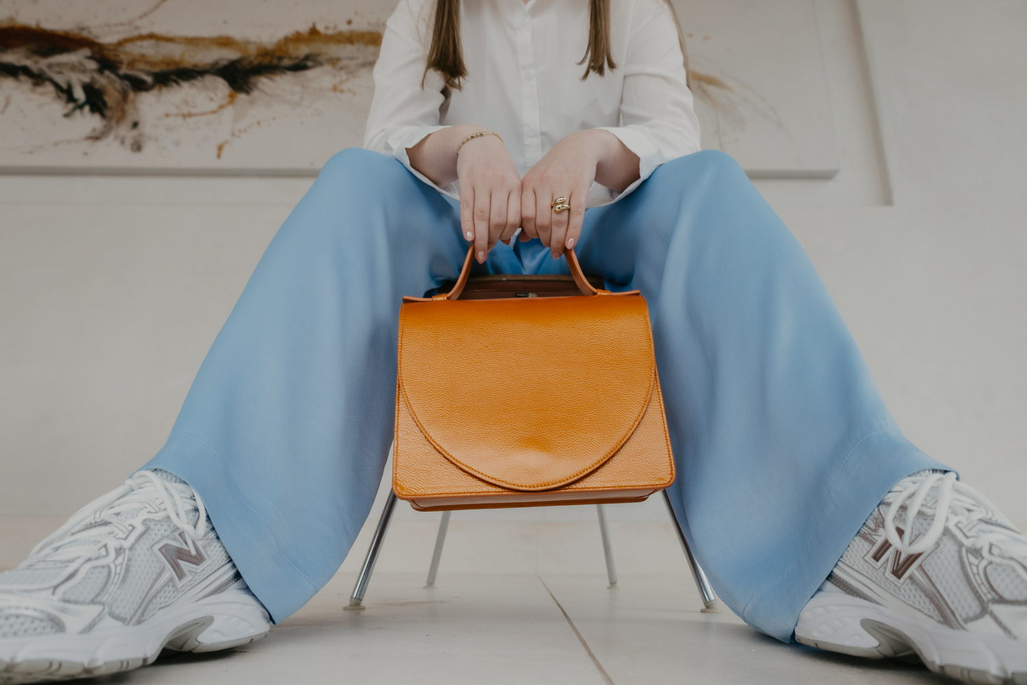 Mieke Dierckx_Mini Briefcase orange stone €475