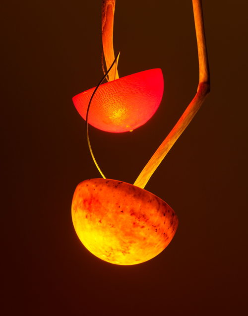 Mika Rottenberg, Lampshare (chandelier #5), 2024, Milled reclaimed household plastic and bittersweet vines, Lighting component: resin and electric hardware, 114.3 x 30.5 x 30.5 cm / 45 x 12 x 12 in © Mika Rottenberg. Courtesy the artist and Hauser & Wirth. Photo: Sarah Muehlbauer Mika Rottenberg, Lampshare (chandelier #5), 2024, Milled reclaimed household plastic and bittersweet vines, Lighting component: resin and electric hardware, 114.3 x 30.5 x 30.5 cm / 45 x 12 x 12 in © Mika Rottenberg. Courtesy the artist and Hauser & Wirth. Photo: Sarah Muehlbauer