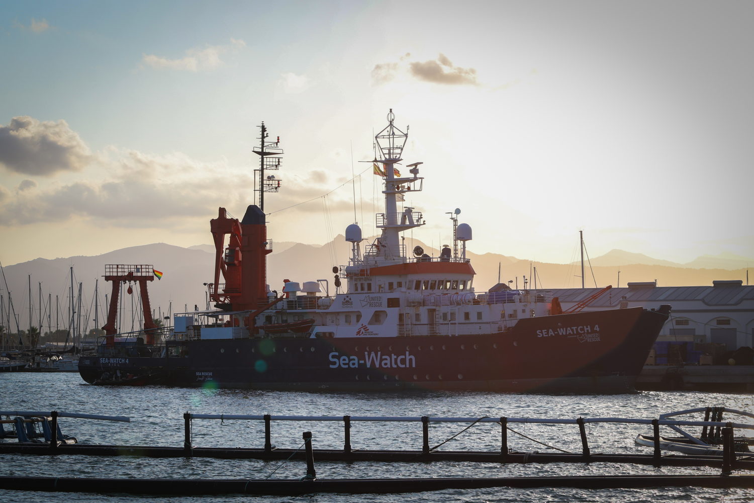 Sea-Watch 4 in the port of Burriana, Spain, as it prepares to embark on its first lifesaving mission to the Central Mediterranean. Copyright: Hannah Wallace Bowman/MSF