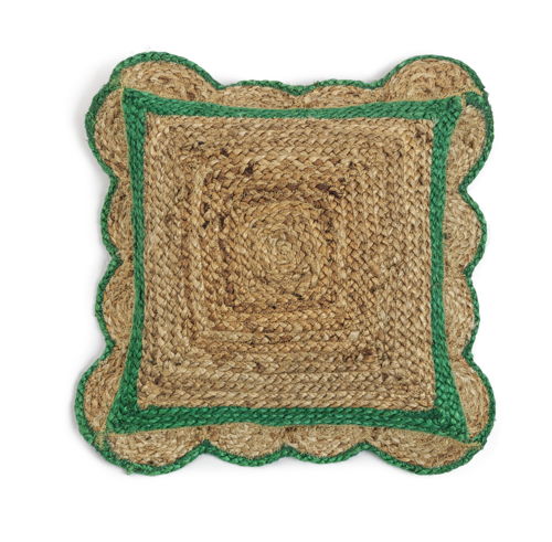 Habitat Fresh Vintage Jute Scallop Cushion, £16