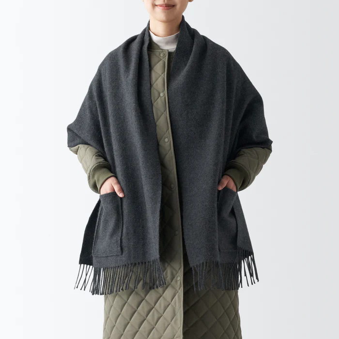MUJI Wool Stole, $49.90, muji,us