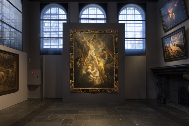 eter Paul Rubens, Marteldood H. Andreas (in situ in Rubenshuis), Fundación Carlos de Amberes te Madrid, foto Ans Brys