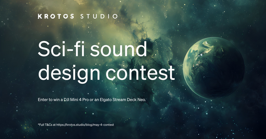 Krotos Studio Announces May Update Featuring New Sci-Fi Sound Presets and Sound Design Contest