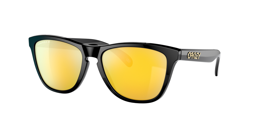 OAKLEY FROGKSINS (A) POLISHED BLACK WITH PRIZM 24K POLARIZED