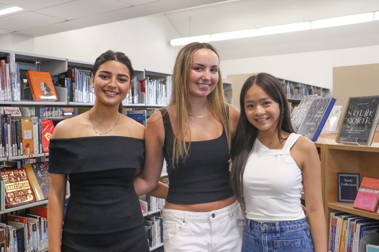 Top Achievers (L-R Tahlia Moses, Zara Buchanan, Zoe Chan)