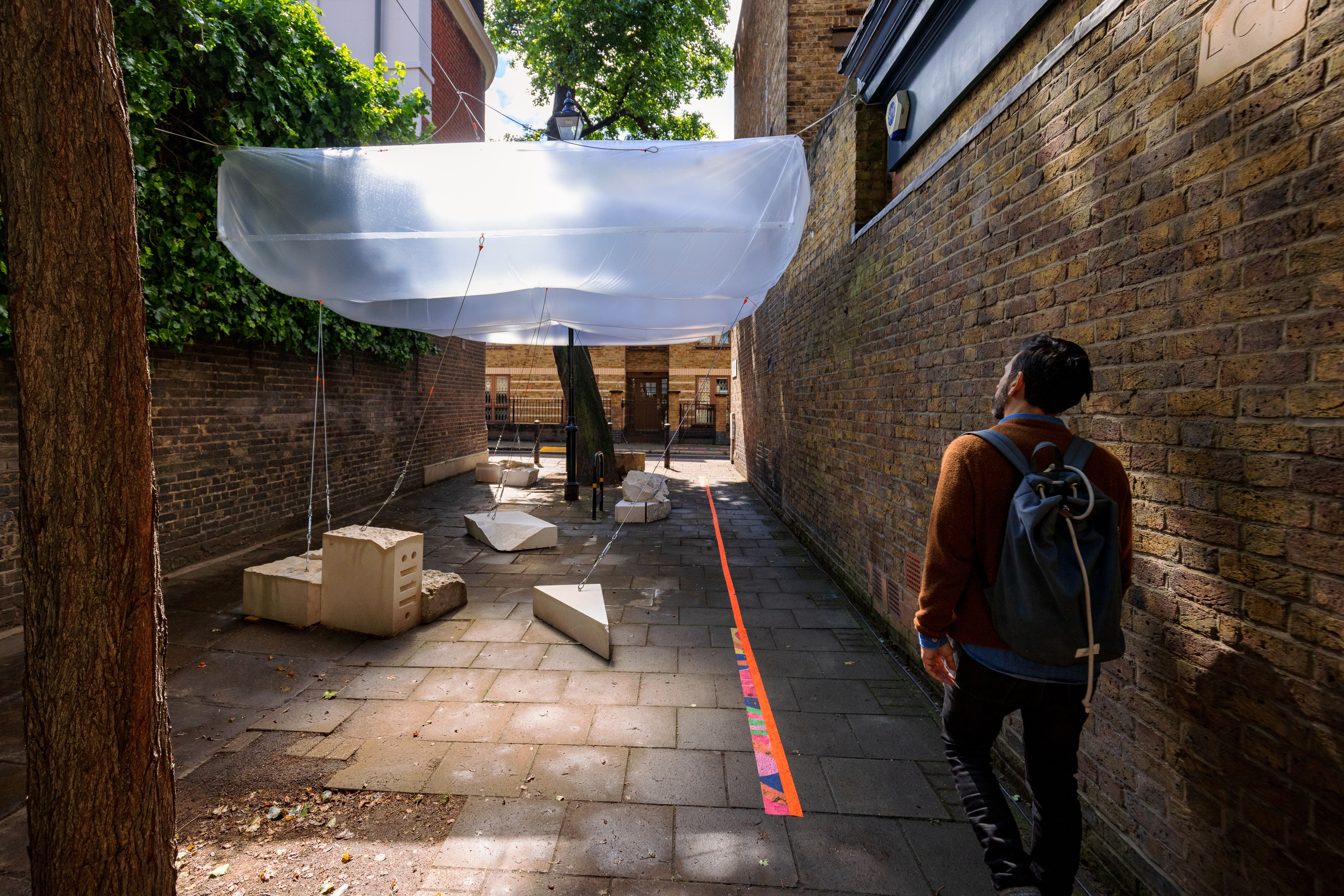 Shelter Installation by NVBL Architects at CDW 2022 – Image by Sam Frost Photography
